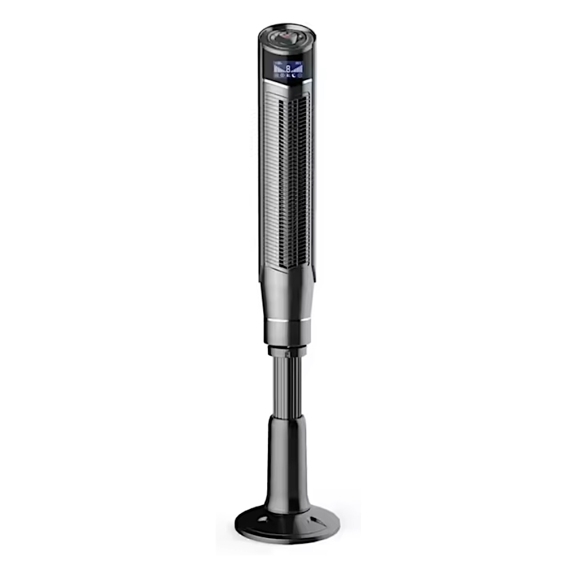 Optimus 59" Pedestal 360 degree Oscillation Tower Fan with Remote & LED F-7588
